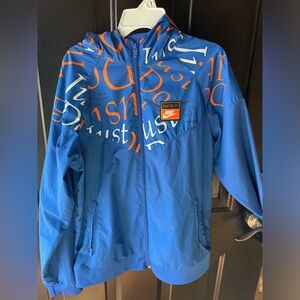 Nike Boys Sportswear Just Do It Blue Wind Runner Hooded Jacket size your xl